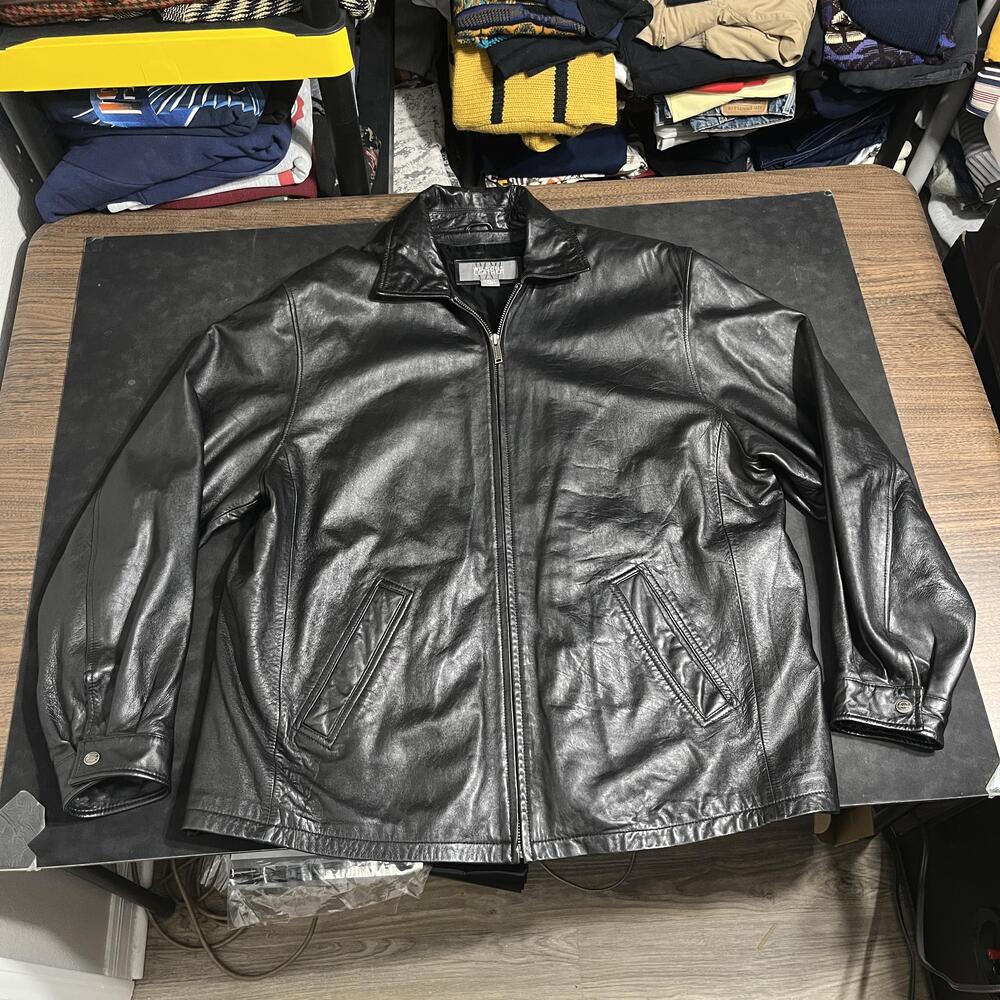 Wilsons Leather Jacket 2XLT Black Bomber Car Coat Supernatural Dean Winchester